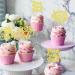 Keaziu 24 Pack Happy Mothers Day Cupcake Toppers Butterfly Best Mom Cupcake Picks Mom's Theme Happy Mother's Day Women Birthday Party Cake Decorations Supplies flower - Buy Online on GoSupps.com