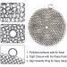 HOVhomeDEVP 316 Stainless Steel Cast Iron Cleaner - 7 Inch Chainmail Scrubber for Pre-Seasoned Pans, Dutch Ovens, and Skillets - Buy Online on GoSupps.com