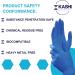 Kashi Scientific Disposable Nitrile Exam Gloves - 4 mil, Powder-Free, Latex-Free, Blue - X-Small, 100 Count - Food Safe Gloves - Buy Online on GoSupps.com
