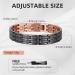 BioMag Copper Bracelet for Men - 8.5in Adjustable Magnetic Wristband with Ultra Strength Magnets - Copper Black - Buy Online on GoSupps.com