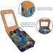 Buy Vintage Mandala Flower Lipstick Case | Leather Lip Gloss Organizer with Mirror | Mini Lipstick Holder Bag for Travel - International Shipping - Buy Online on GoSupps.com