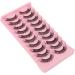 False Eyelashes Set 10 Pairs of 3D Lightweight Wispy Fluffy False Eyelashes Perfect for a Full and Flirty Look Reusable DD Curl Cat Eye Lashes for Stunning Eyes Makeup Cosplay Special Occasions - Buy Online on GoSupps.com