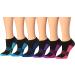 Tipi Toe Women's 12-Pairs Low Cut Athletic Socks with Arch Design - Black + Color Options - Buy Online on GoSupps.com