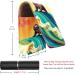 Travel Lipstick Organizer Case | Portable Makeup Bag with Mirror | Abstract Wave Sloth Surfing Design - Buy Online on GoSupps.com