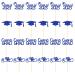 Fulenyi Graduation Cupcake Toppers 2023 24 Pack 2023 Graduation Cupcake Toppers | Glitter Class of 2023 Graduation Cupcake Toppers Diploma Grade Caps Cake Toppers Picks for Graduation Blue