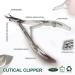 Professional Cuticle Nippers Cuticle Cutters Remover Nail Scissors Nail Care Tool Manicure & Pedicure (RE5008 Plain Handle with Round Box Joint) - Buy Online on GoSupps.com
