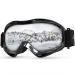 KTEBO Ski Goggles Men Women UV Protection Snowboard Goggles Anti-Fog Ski Goggles Mirrored for Glasses Wearers - Silver Goggles