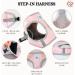 Buy Belffy Cat Dishes & Leash Set - Automatic Leash for Cats Kittens & Dogs | Outbreakproof Jacket & Leash for All Sizes - Medium Pink - Buy Online on GoSupps.com