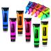 Teekerwan 6 PCs Glow in the Dark Face & Body Paint Set - UV Blacklight Neon Fluorescent Easily Cleanable Perfect for Parties & Events - Buy Online on GoSupps.com