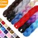 3PCS 24 Afro Hair Extensions - Synthetic Braids Crochet Hair - 100g Realistic Red Braiding Hair - Buy Online on GoSupps.com