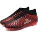 ANLUKE Mens Hightop Cleats Soccer Shoes Red/Black - Size 8 - Buy Online on GoSupps.com