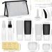 YUNISS 17 Pack Silicone Travel Size Toiletries with Tag - TSA Approved and BPA Free Travel Bottles Set in Black&White - Buy Online on GoSupps.com