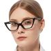 MARE AZZURO Cat Eye Reading Glasses Women Cute Readers 0 1.0 1.25 1.5 1.75 2.0 2.25 2.5 2.75 3.0 3.5 4.0 5.0 6.0 (Black 1.75) Black 1.75 x