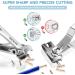 Nail Clippers for Men Thick Nails - DRMODE 16mm Wide Jaw Opening Extra Large Toenail Clippers & Easy Grip 360 Degree Rotary Fingernail Clippers for Seniors Nail Cutter with Nail File Cuticle Trimmer Nail set Silver - Buy Online on GoSupps.com