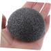 Healeved Konjac Face Cleansing Sponge | Natural Korean Facial Sponge for Deep Cleaning - Black - Buy Online on GoSupps.com