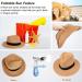 MAYLISACC Men's Wide Brim Panama Straw Sun Hat | UPF50 Sun Protection Beach Fedora - Khaki Medium - Buy Online on GoSupps.com