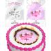 Cakeshop Burn Away Edible Cake Topper Pack | 1 x Icing sheet & 1 x Wafer Sheet | Cute it s a Girl Gender Reveal Bee Theme | Personalise With Your Custom Text | Multiple Shapes & Sizes to Choose Prime