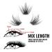 Eyelash Evolution DIY Extension Clusters Flame Style 12/14/16mm D Curl Multipack - 20 Reusable Artificial Cluster Lashes for Authentic Look - Buy Online on GoSupps.com