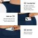 beroy Women's Skorts Skirts - Knee Length Athletic Skirt with Shorts, Navy, XL - Buy Online on GoSupps.com