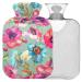 Naanle flowers poppy flowers with reference to warm and cold therapy Transparent hot water bottle 1l warm steadel for bed handfoot heat pain relief
