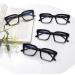 4 Pack Oprah Style Multifocus Reading Glasses for Women - Blue Light Blocking Computer Readers (1.0x Black - Buy Online on GoSupps.com
