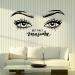 ERIJR Mascara wall appliqu beautiful eyelashes eyebrow eye cosmetic vinyl window sticker powder room beauty salon interior decoration 42x84 cm - Buy Online on GoSupps.com