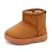 MK MATT KEELY Baby Winter Booties for Toddlers Kids Boy Girl Warm Snow Boots Plush Shoes with Soft Rubber Sole 5.5 UK Child Khaki