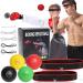 KT-GARY Boxing Reflex Ball for Kids and Adults,4 Levels Boxing Ball with 2 Adjustable Headbands,Boxing Equipment Punching Ball Great for Hand Eye Coordination Punching Speed and Fight Reaction
