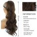 Ponytail Extension 24 Inch Long Body Wavy Ponytail Hair Extension Heat Resistant Synthetic Drawstring Ponytail Hairpieces Clip-In Curly Wavy Hair Extensions for Women Ponytail Hairpiece for Women (C 24inches 1B - Buy Online on GoSupps.com
