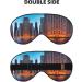 Buy Chicago Illinois USA Print Night Blackout Eyeshade | Elastic Strap for Shift Work Travel & Relaxation - Buy Online on GoSupps.com