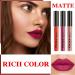 3 PCs Matte Liquid Lipstick Set - Long Lasting Waterproof Dark Red & Purple Lip Stain | Ideal Gift for Women - Buy Online on GoSupps.com