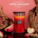 Aroma Naturals 3-Layer Scented Candle 21.52 oz - Apple Cinnamon | 100 Hours Burn Time | Natural Soy Wax with Wooden Lid - Buy Online on GoSupps.com