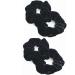 Mytoptrendz Plain Velvet Small Hair Scrunchies Hair Ties Ponttail Bands for Thin hair Girls Hair Accessories (Black set of 4 piece Small) - Buy Online on GoSupps.com