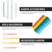 KALLORY 100pcs Colorful Metallic Bobby Hairpins - Macaroon Hair Clips for Women & Girls | Stylish Hair Accessories - Buy Online on GoSupps.com