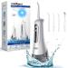 Upgrade DooGooCoo Portable Water Flosser Ultra-Powerful Clean Remnant & Plaque Keep Teeth Healthier & Whiter Large Capacity Oral Irrigator Cordless Dental Flosser Pick - IPX 7 Waterproof
