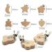 6-Piece Wooden Pacifier Clip Set | Safe Baby Nipple Holders & Nuckel Clips for Children - International Shipping - Buy Online on GoSupps.com