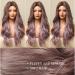 Ombre Purple Wig for Women - Long Wavy Heat Resistant Purple Wig with Dark Brown Roots for Costumes & Daily Wear - Buy Online on GoSupps.com