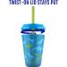 Ello Kids 12oz Chameleon Color Changing Cups - Reusable Plastic Cups with Lids and Straws - 4 Pack - Rainforest - Buy Online on GoSupps.com