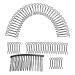 GEDOX Wire Hair Finishing Combs Simple Fastt Hair Spiral Metal Wire Hair Combs Invisible Hair Fixer Stretchable Hair Updo Styling Tool Decorative Mini Bangs Holder For Women & Girls