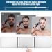 Selfcut 360 Trifold Mirror with LED Lights - Self Haircut System with Height Adjustable Telescoping Hooks - Buy Online on GoSupps.com