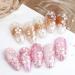 Cherry Blossom Flower Nail Art Decals & Sequins Set for DIY Manicure - 6 Grids - Buy Online on GoSupps.com