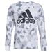 adidas Boys' Long Sleeve Cotton Allover Print Bos Logo T-Shirt 5 Core Camo/White