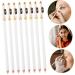 WOONEKY 12pcs Eyebrow Pencil Sharpener Wood Brow Pencil Portable Brow Pencil Eye Brow Pencil White Wooden - Buy Online on GoSupps.com