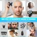 Sakioo 6 in 1 Electric Head Shaver for Bald Men | Waterproof Rotary Razor with LED Display & Shaver Kit - Cordless Bald Head Grooming - Buy Online on GoSupps.com