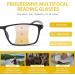 Photochromic Progressive Sunglasses for Men & Women - TR90 Multi-Focal Reading Glasses Clear on Top Black 1.5x - Buy Online on GoSupps.com