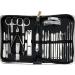 Nail Clippers Set 26Pcs Stainless Steel Nail Clippers Set Household Nail Cutter Suit with Box Trimmer Grooming Manicure Pedicure Nail Tools Nail Care kit(Black) - Buy Online on GoSupps.com