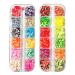 UUYYEO 2 Boxes Nail Art Slices 3D Clay Slices Flowers Fruit Slices DIY Nail Art Supplies Assorted Flowers Slices