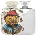 NAANLE Halloween Pumpkin Heat bottle MITED Transparent hot water bottle Handfoot Warmer Heading bags For pain relief heat and cold therapy 2L