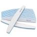 Nail Files Nail Files 100/100 Grit Nail Files 12 PCS Double Sided Emery Board Nail Files for Acrylic Nails and Natural Nails Washable and Reusable Nail Files for Nail Salons Blue 100/100 for False Nails