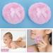 Sibba Large Fluffy Powder Puff - 4 Inch Ultra Soft Velour Face & Body Puff for Wet/Dry Makeup - Washable & Reusable - Pink - Buy Online on GoSupps.com